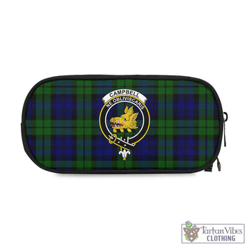 Campbell Tartan Pen and Pencil Case with Family Crest