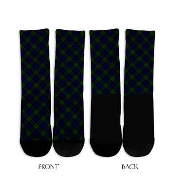 Campbell Tartan Crew Socks Cross Tartan Style