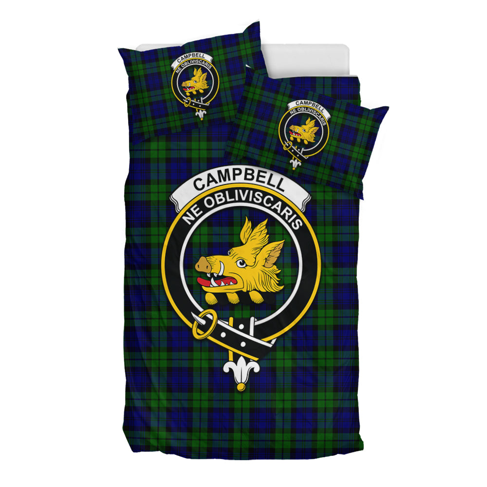 Campbell Tartan Bedding Set with Family Crest - Tartan Vibes Clothing