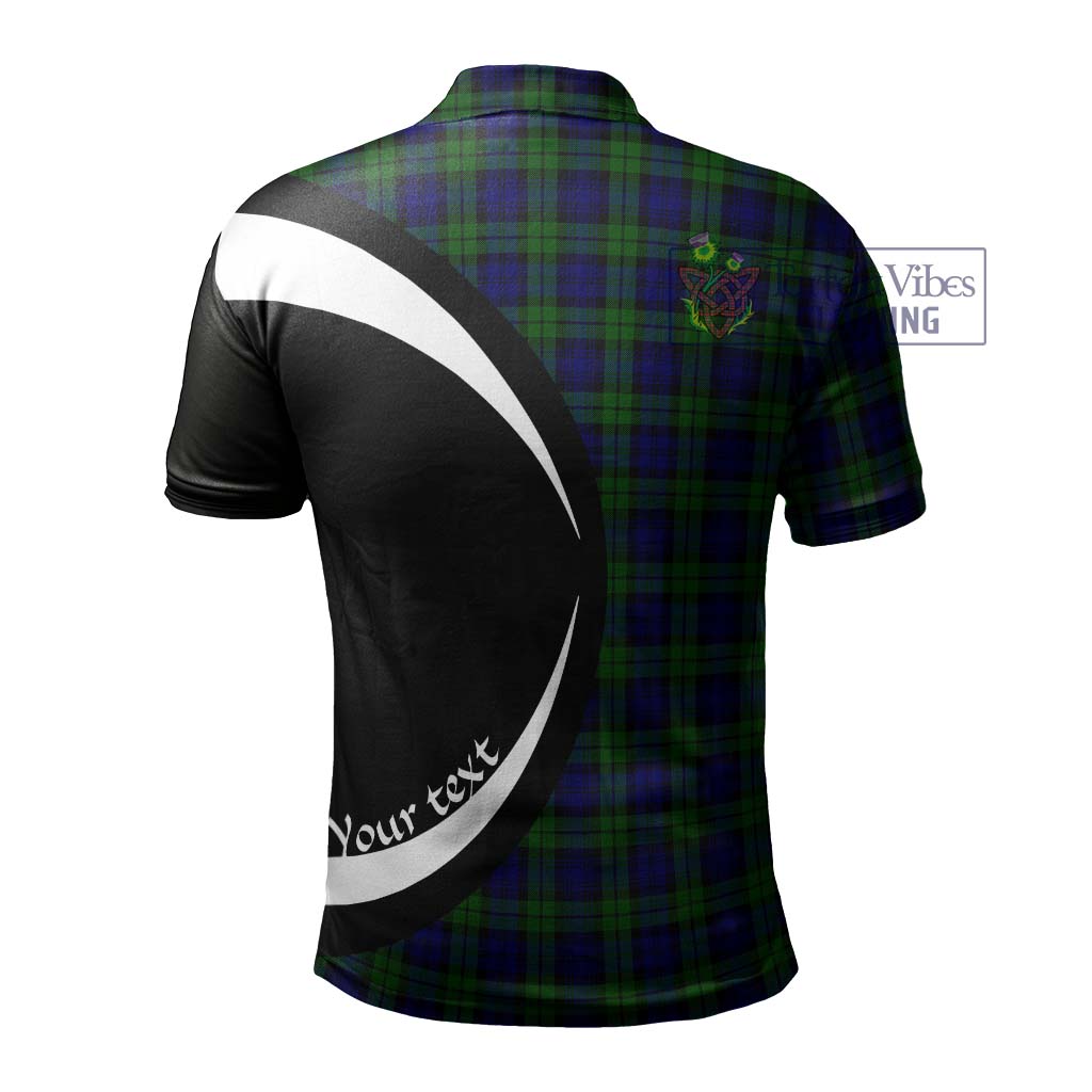 Campbell Tartan Men's Polo Shirt with Family Crest Circle Style - Tartan Vibes Clothing