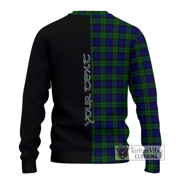 Campbell Tartan Ugly Sweater with Family Crest and Half Of Me Style