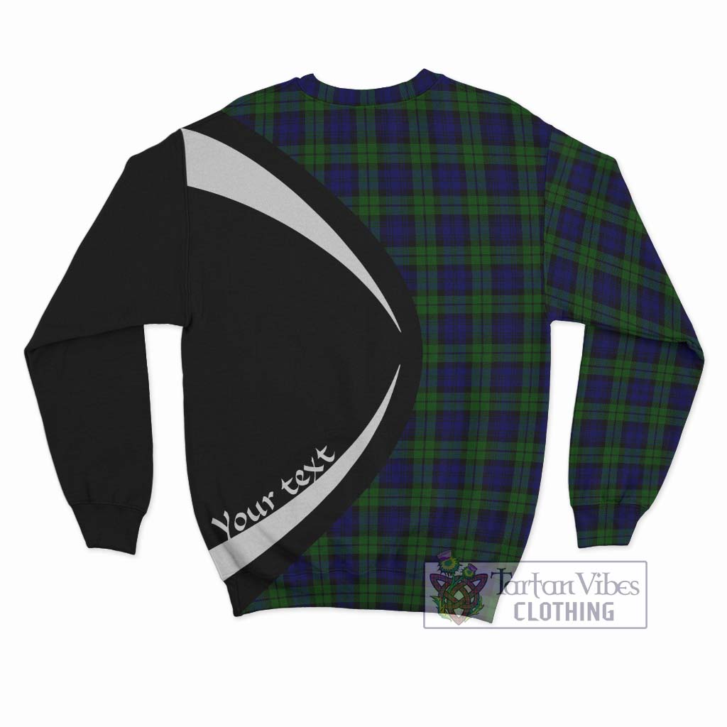 Campbell Tartan Sweatshirt with Family Crest Circle Style - Tartan Vibes Clothing