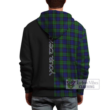 Campbell Tartan Hoodie with Family Crest and Half Of Me Style