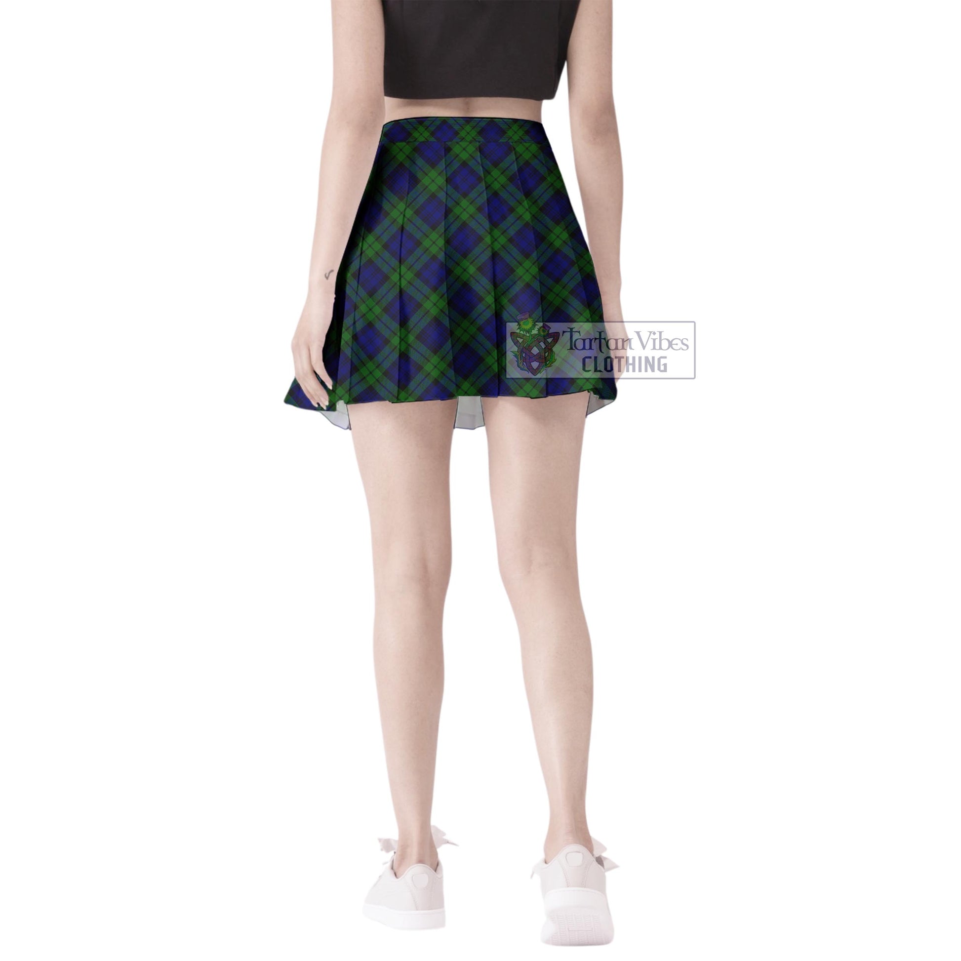 Tartan Vibes Clothing Campbell Modern Tartan Women's Plated Mini Skirt