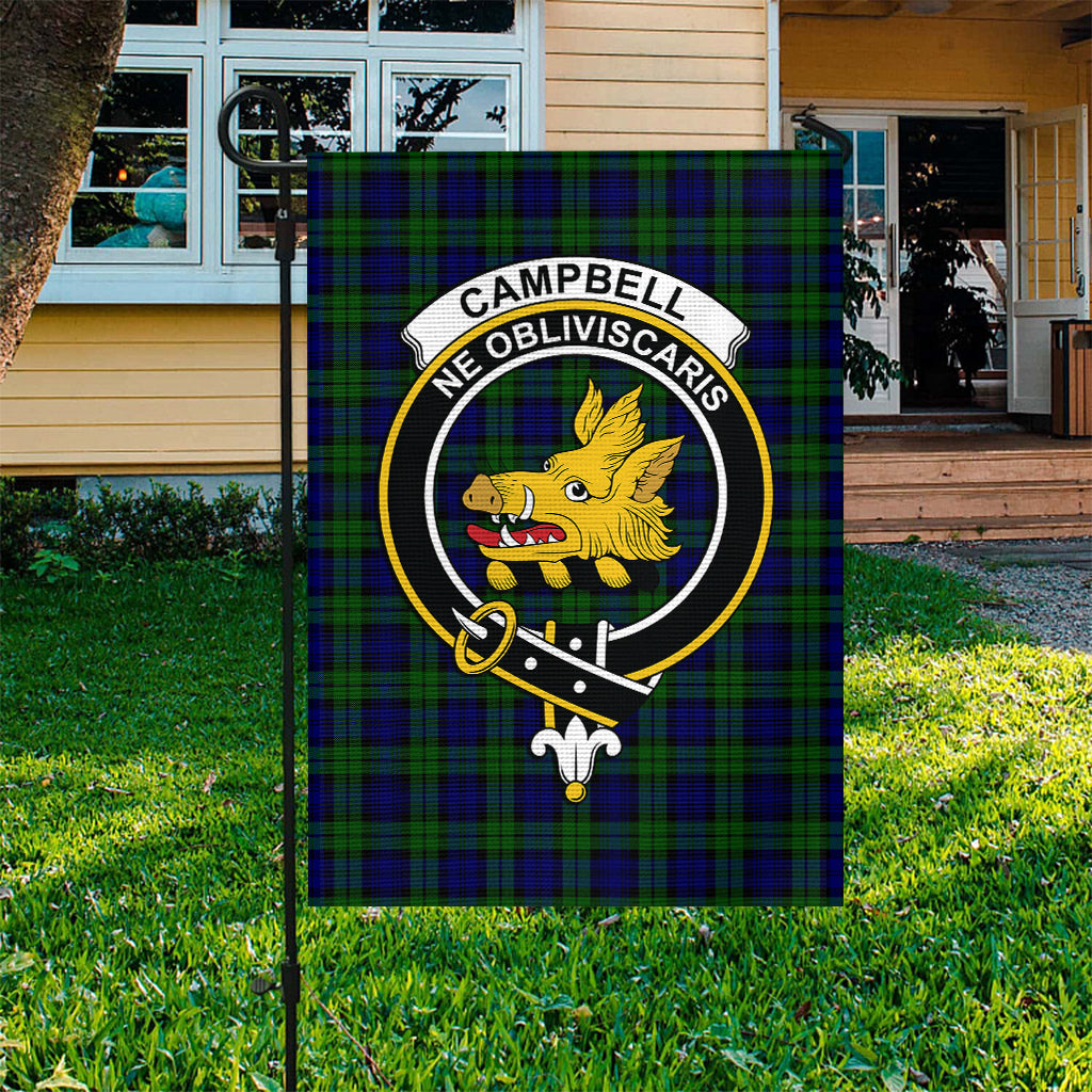 Campbell Tartan Flag with Family Crest - Tartan Vibes Clothing