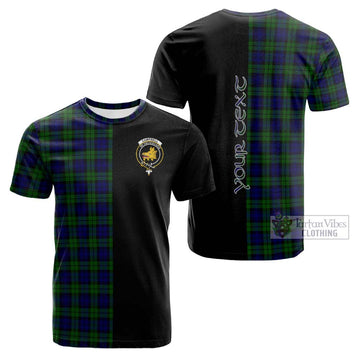 Campbell Tartan Cotton T-shirt with Family Crest and Half Of Me Style