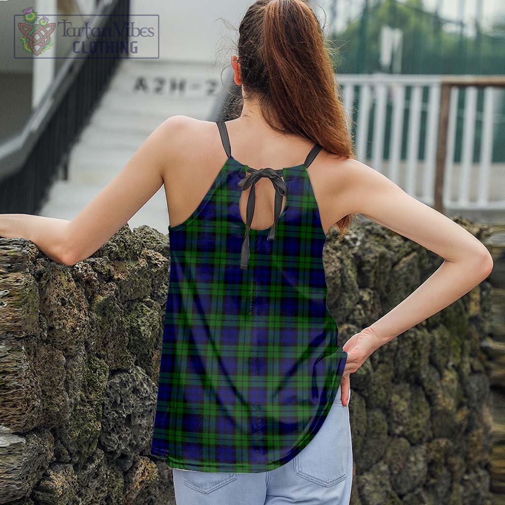 Tartan Vibes Clothing Campbell Modern Tartan Loose Halter Neck Camisole