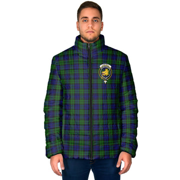 Campbell Tartan Padded Jacket with Family Crest