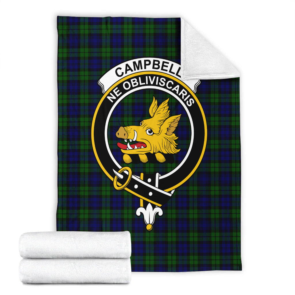 Campbell Tartan Blanket with Family Crest - Tartan Vibes Clothing