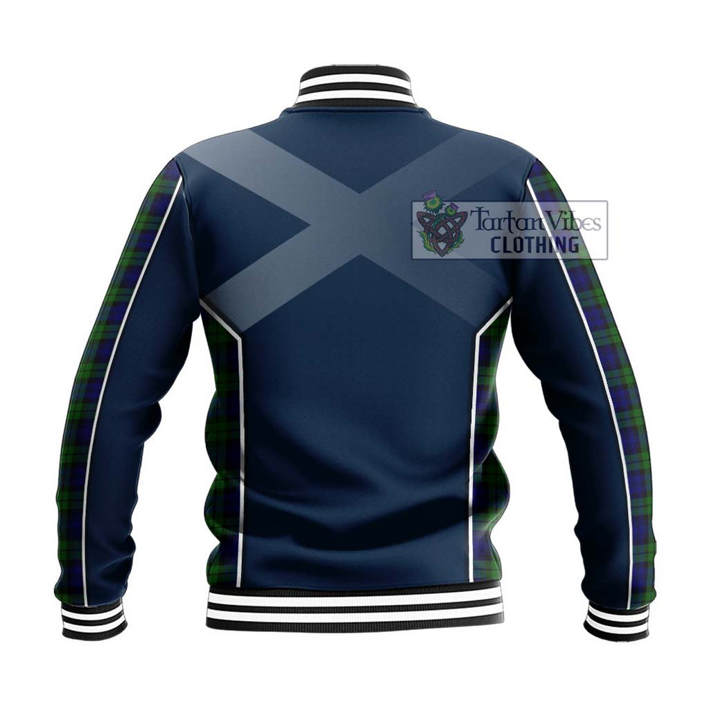 Campbell Tartan Baseball Jacket with Family Crest and Lion Rampant Vibes Sport Style - Tartan Vibes Clothing