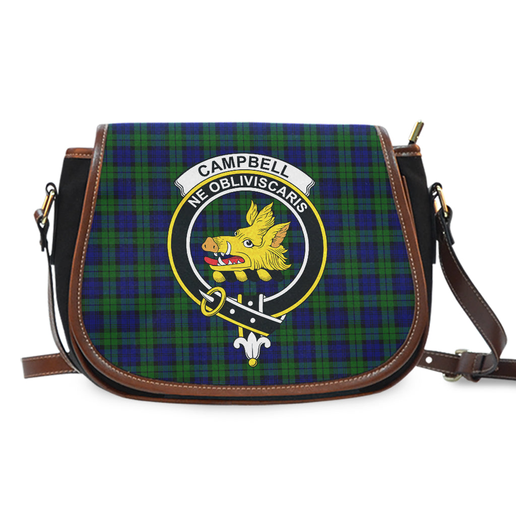 Campbell Tartan Saddle Bag with Family Crest - Tartan Vibes Clothing