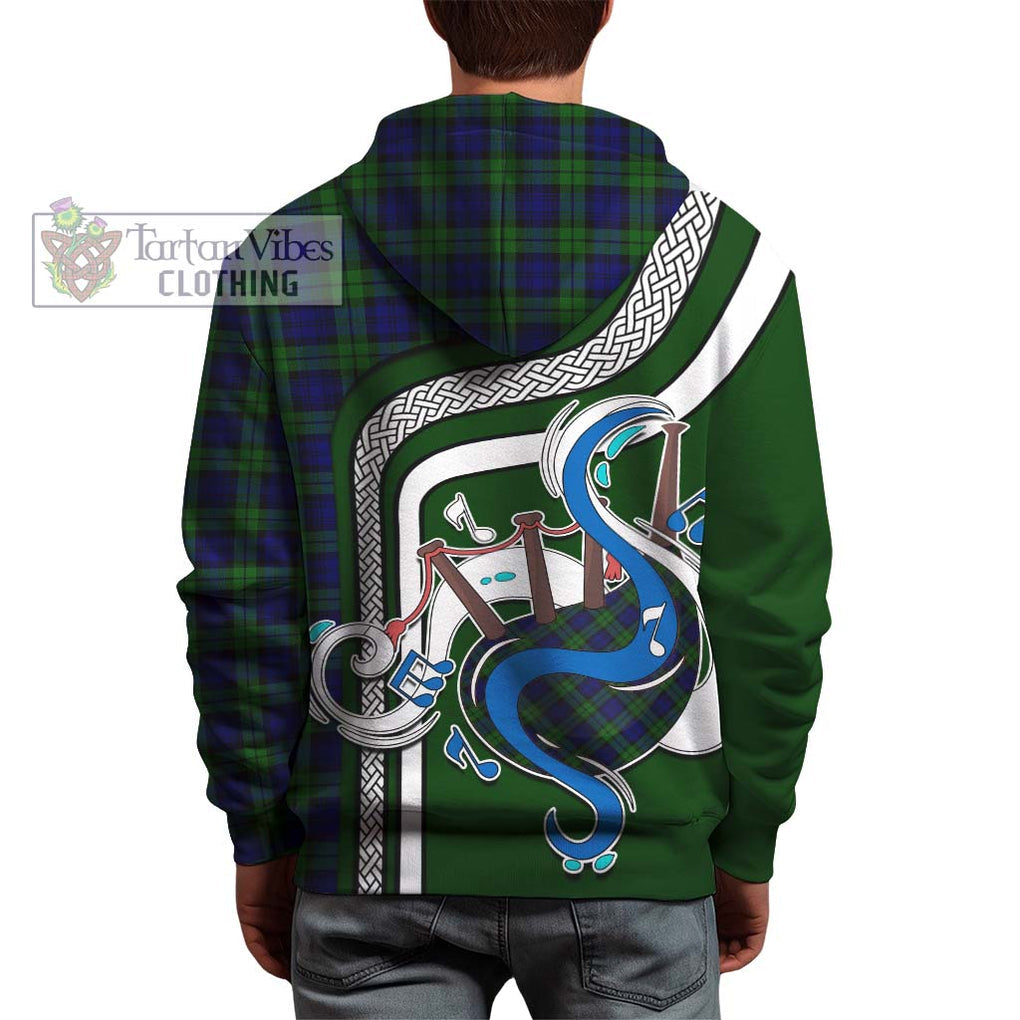 Campbell Tartan Hoodie with Epic Bagpipe Style - Tartanvibesclothing Shop