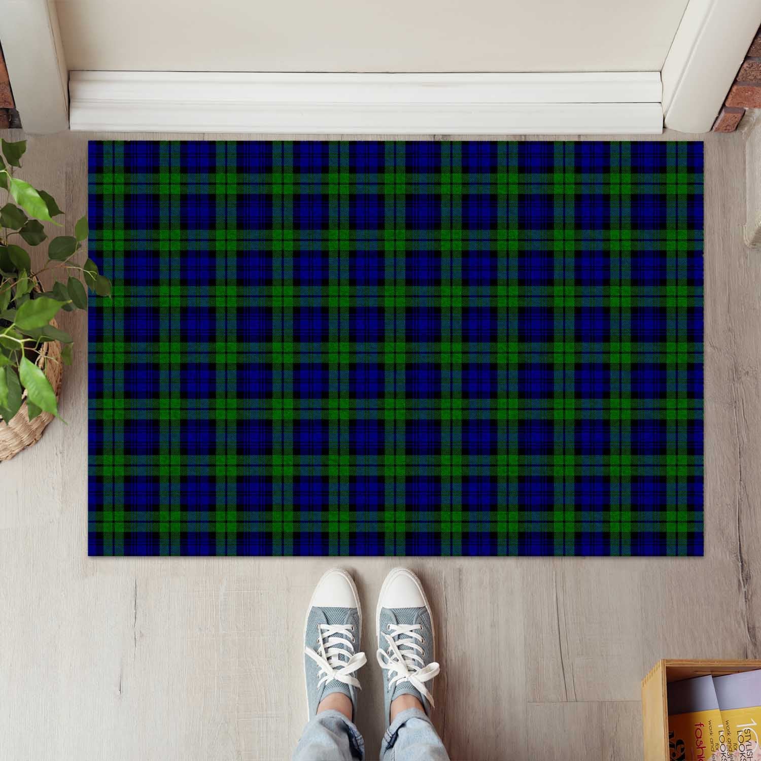 Campbell Modern Tartan Door Mat - Tartanvibesclothing