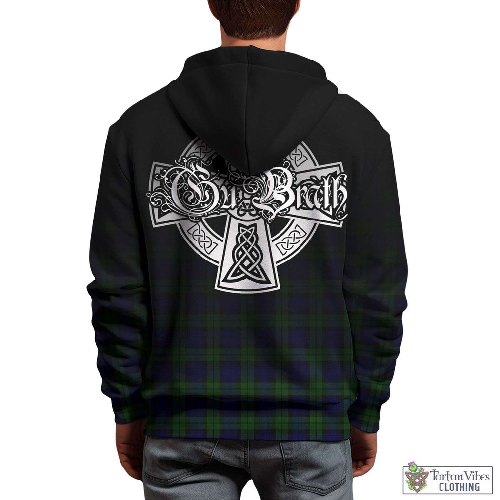 Tartan Vibes Clothing Campbell Modern Tartan Hoodie Featuring Alba Gu Brath Family Crest Celtic Inspired