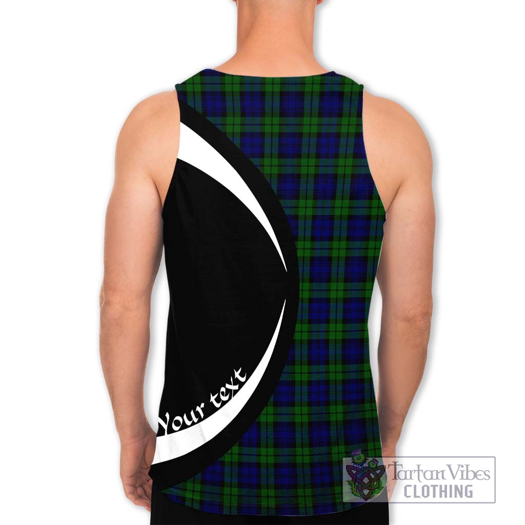 Campbell Tartan Men's Tank Top with Family Crest Circle Style - Tartan Vibes Clothing