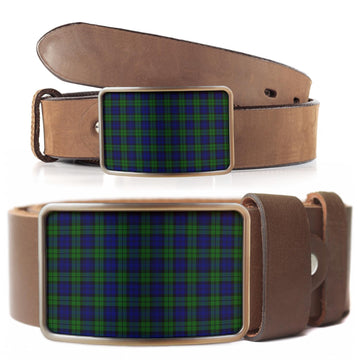 Campbell Tartan Belt Buckles