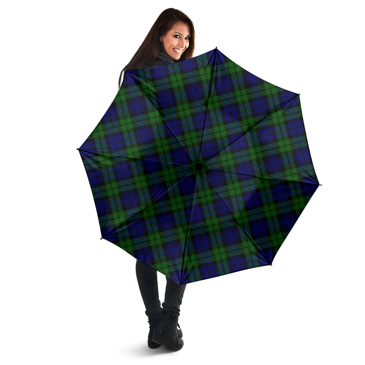 Campbell Modern Tartan Umbrella - Tartanvibesclothing