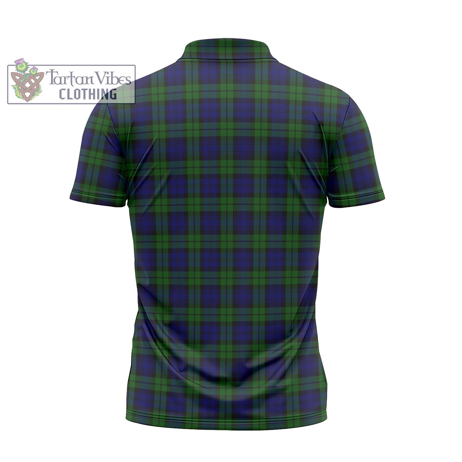 Tartan Vibes Clothing Campbell Modern Tartan Zipper Polo Shirt with Family Crest