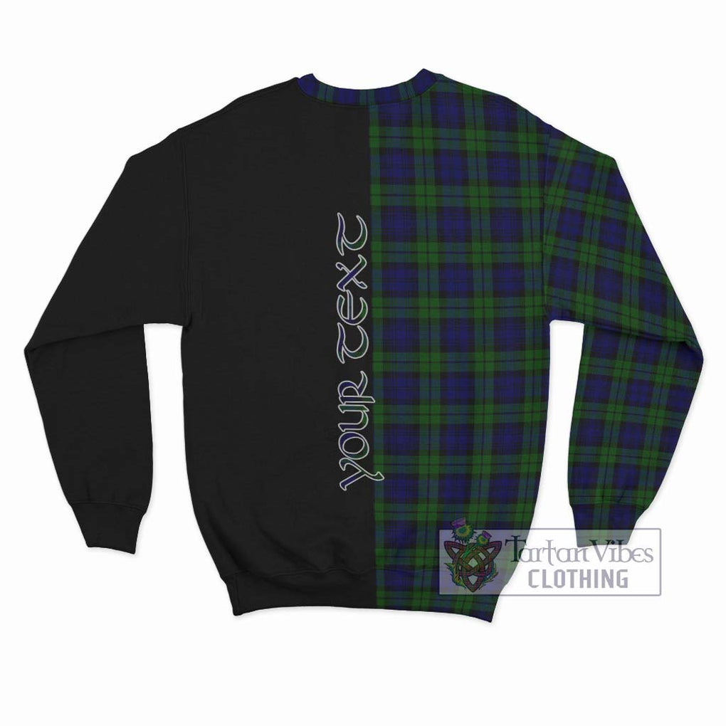 Campbell Tartan Sweatshirt with Family Crest and Half Of Me Style - Tartanvibesclothing Shop