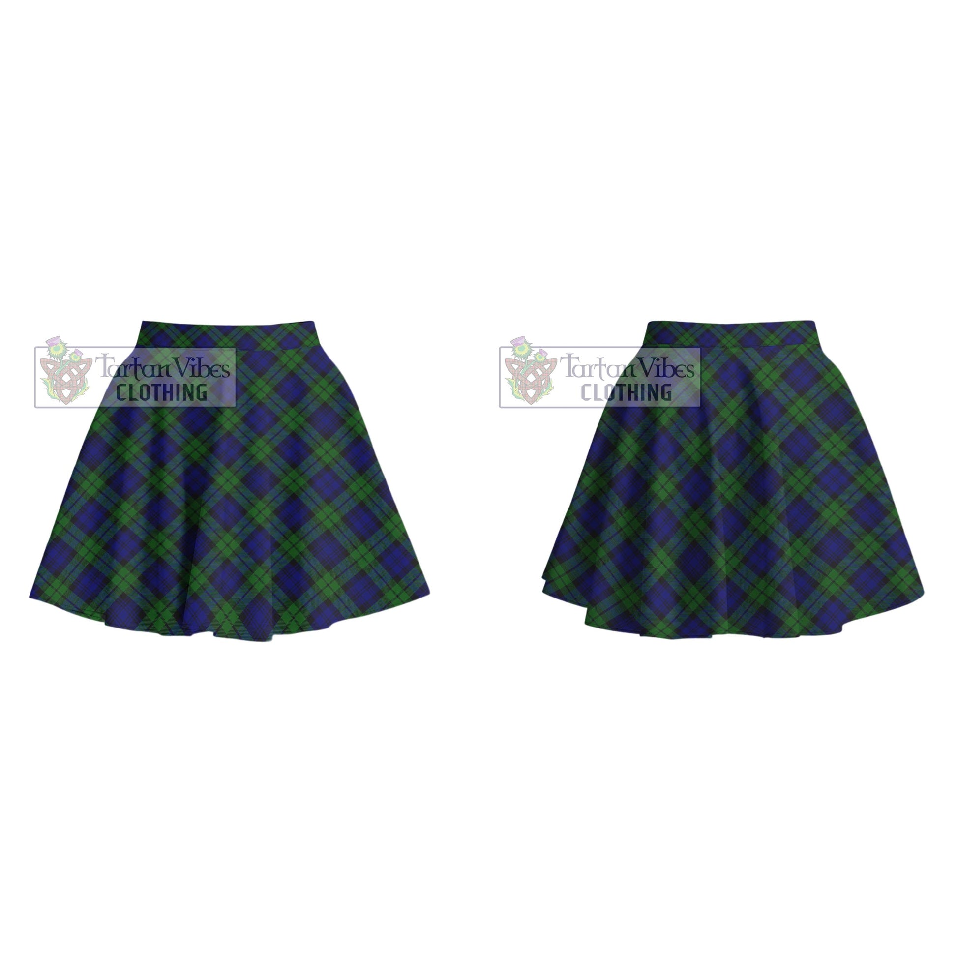 Tartan Vibes Clothing Campbell Modern Tartan Women's Plated Mini Skirt