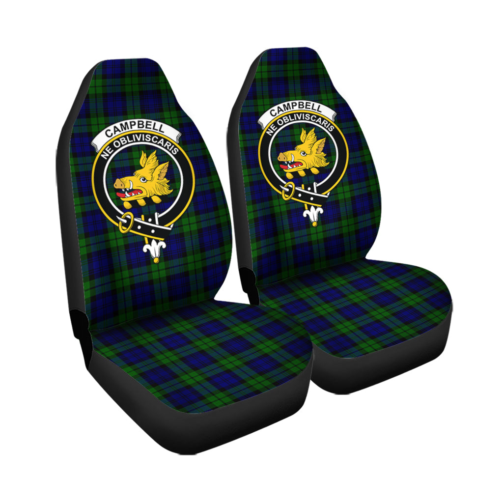 Campbell Tartan Car Seat Cover with Family Crest - Tartan Vibes Clothing