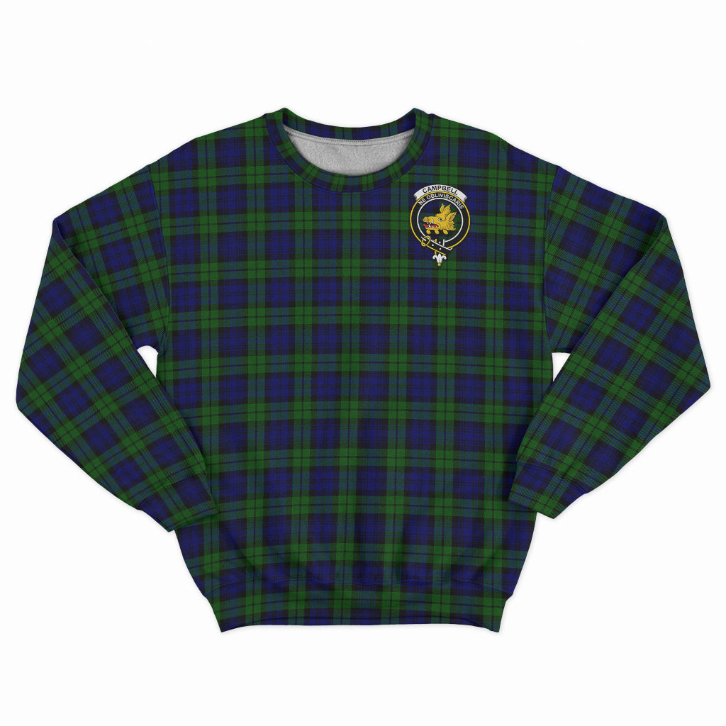 Campbell Tartan Sweatshirt with Family Crest - Tartan Vibes Clothing