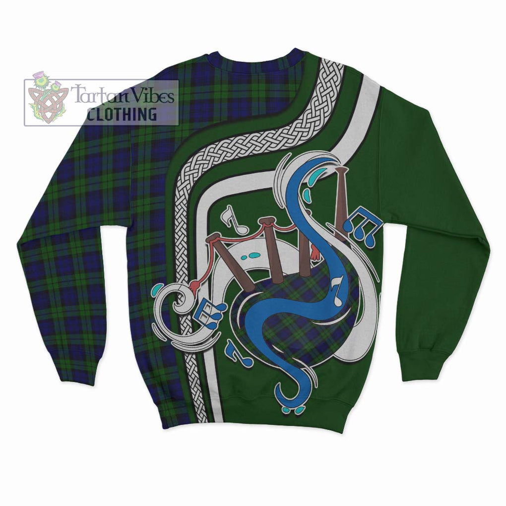 Campbell Tartan Sweatshirt with Epic Bagpipe Style - Tartanvibesclothing Shop