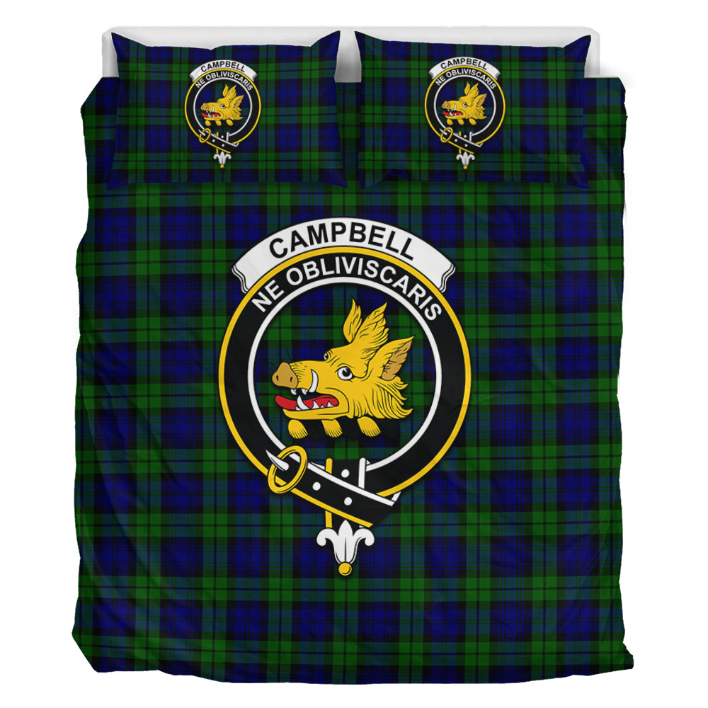 Campbell Tartan Bedding Set with Family Crest - Tartan Vibes Clothing