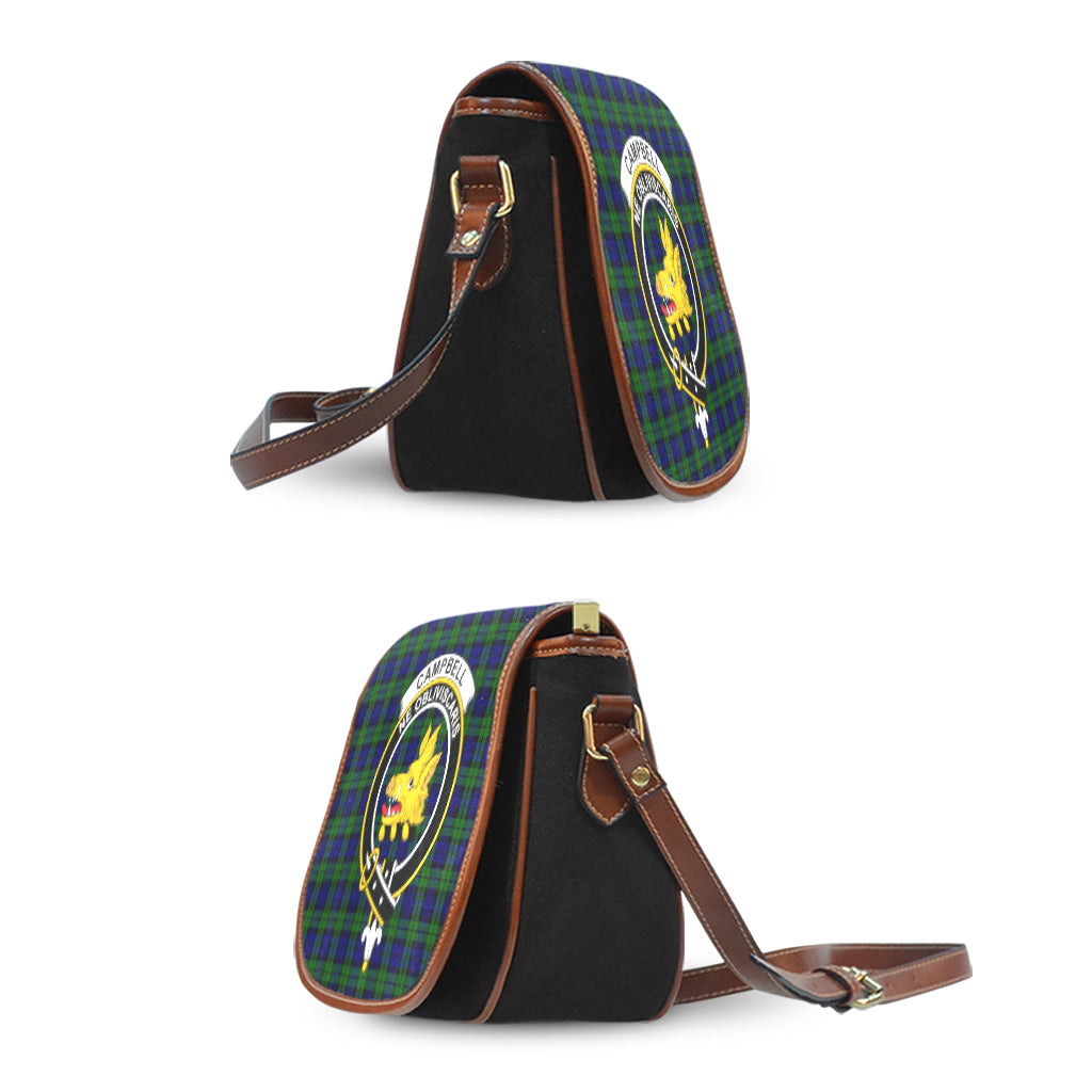 Campbell Tartan Saddle Bag with Family Crest - Tartan Vibes Clothing