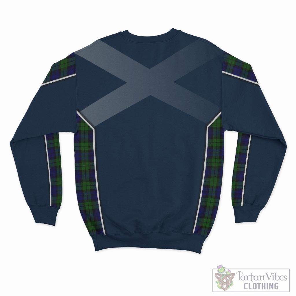 Tartan Vibes Clothing Campbell Modern Tartan Sweatshirt with Family Crest and Scottish Thistle Vibes Sport Style