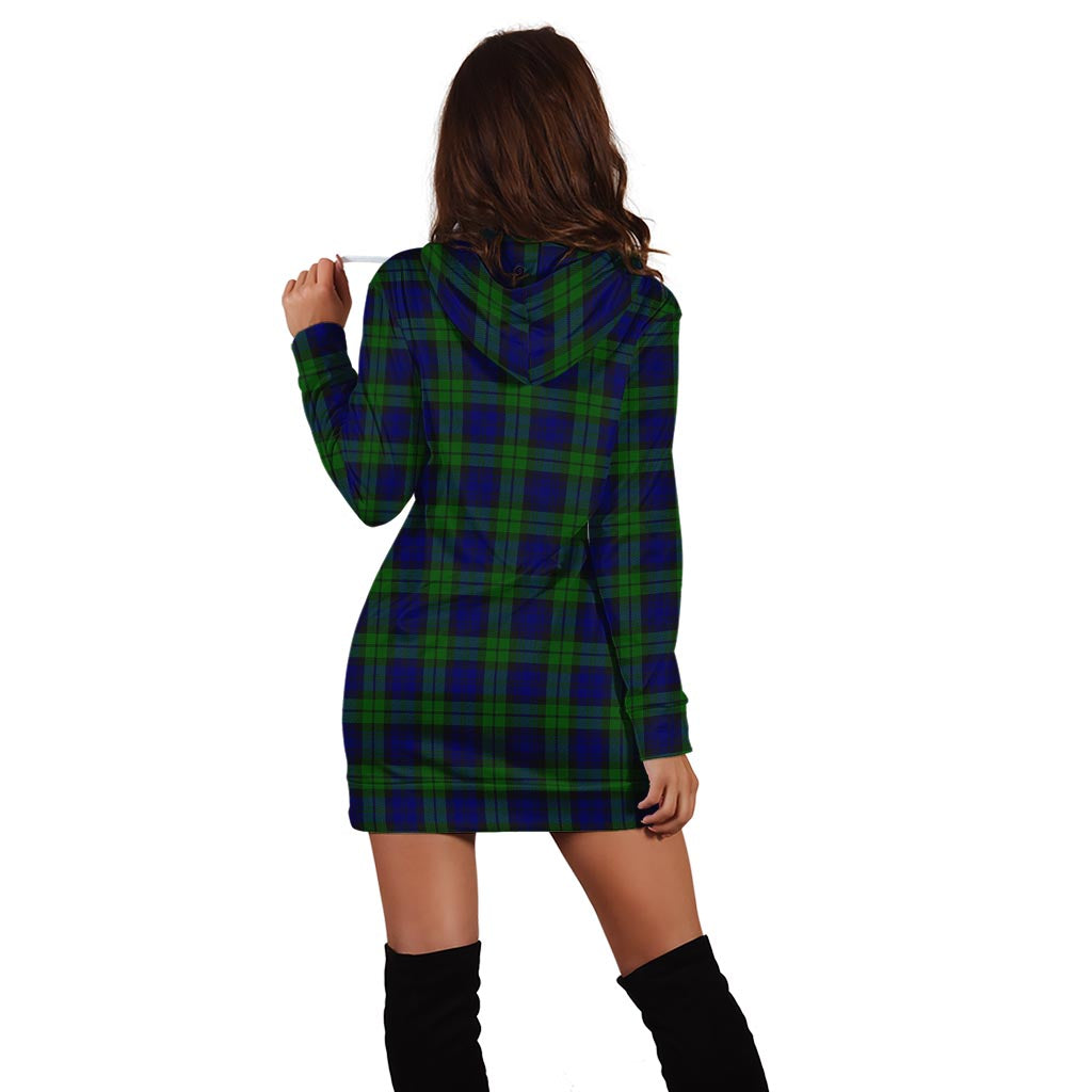 Campbell Tartan Hoodie Dress with Family Crest - Tartan Vibes Clothing