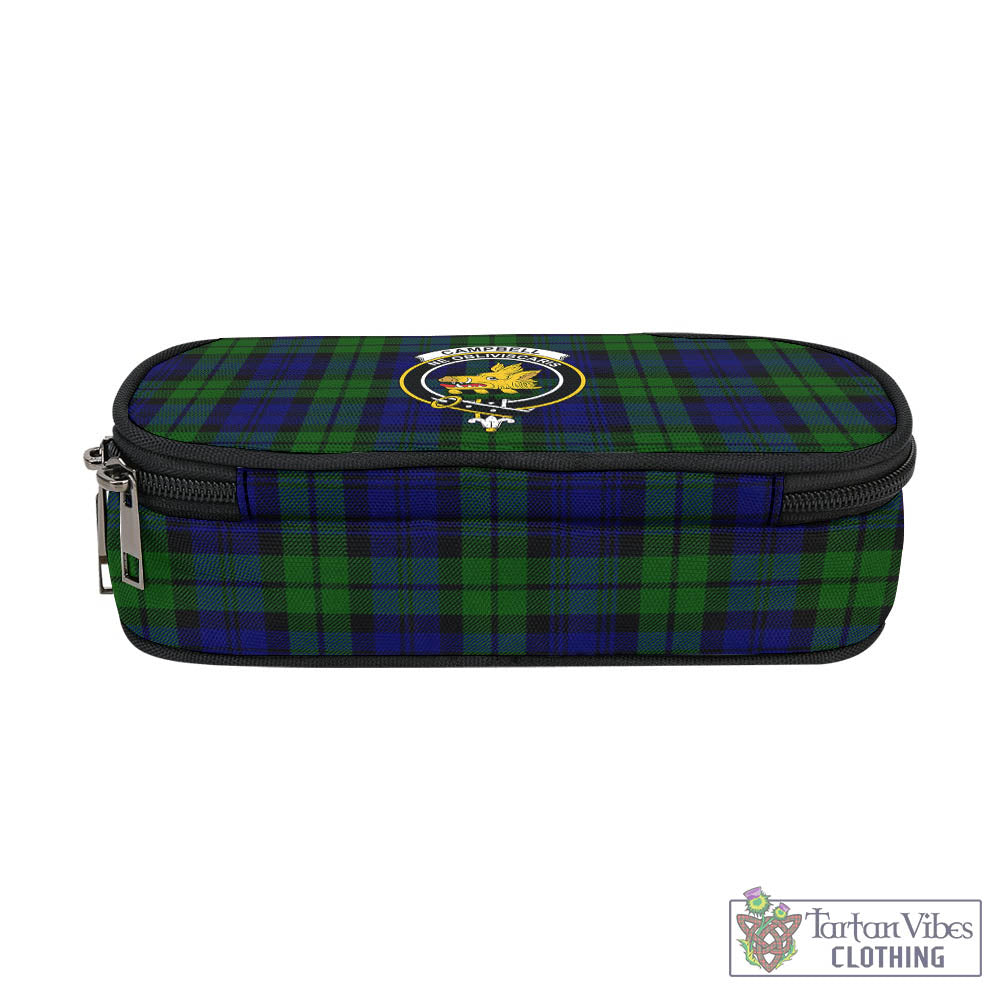 Tartan Vibes Clothing Campbell Modern Tartan Pen and Pencil Case with Family Crest