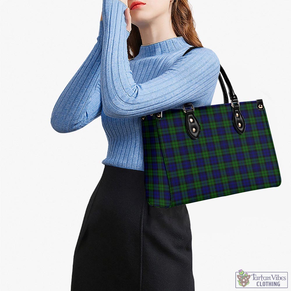 Tartan Vibes Clothing Campbell Modern Tartan Luxury Leather Handbags