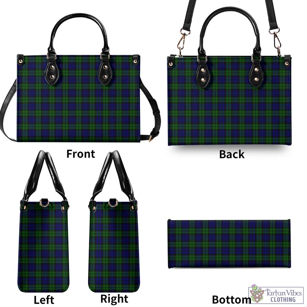 Tartan Vibes Clothing Campbell Modern Tartan Luxury Leather Handbags