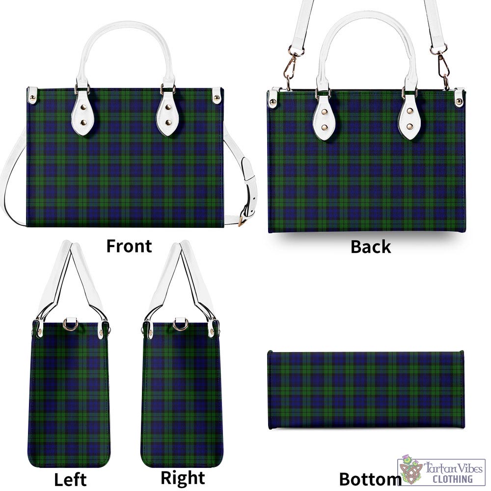 Tartan Vibes Clothing Campbell Modern Tartan Luxury Leather Handbags