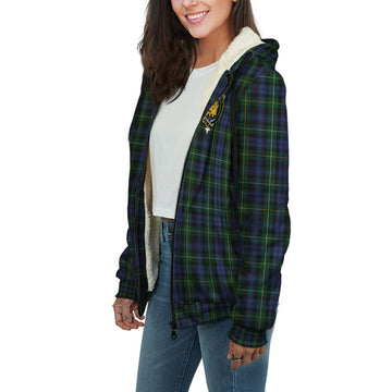 Campbell of Argyll #01 Tartan Sherpa Hoodie with Family Crest