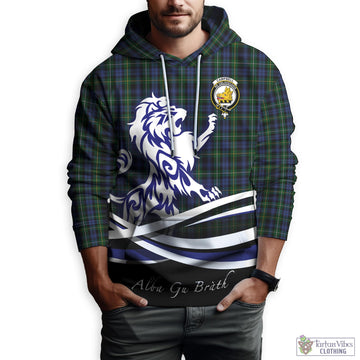 Campbell of Argyll #01 Tartan Hoodie with Alba Gu Brath Regal Lion Emblem