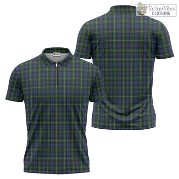 Campbell of Argyll #01 Tartan Zipper Polo Shirt