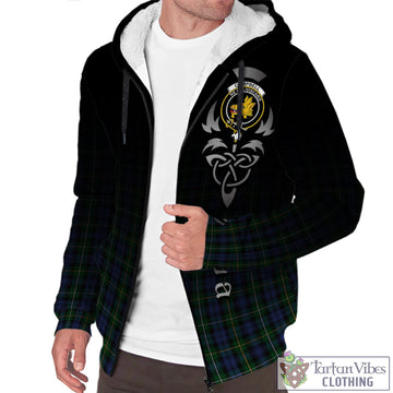 Campbell of Argyll #01 Tartan Sherpa Hoodie Featuring Alba Gu Brath Family Crest Celtic Inspired