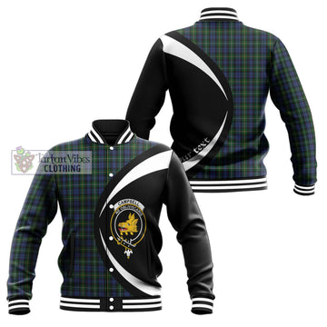 Campbell of Argyll 01 Tartan Baseball Jacket with Family Crest Circle Style