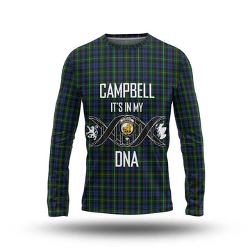 Campbell of Argyll 01 Tartan Long Sleeve T-Shirt with Family Crest DNA In Me Style