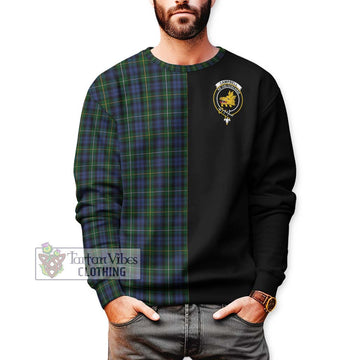 Campbell of Argyll 01 Tartan Sweatshirt with Family Crest and Half Of Me Style