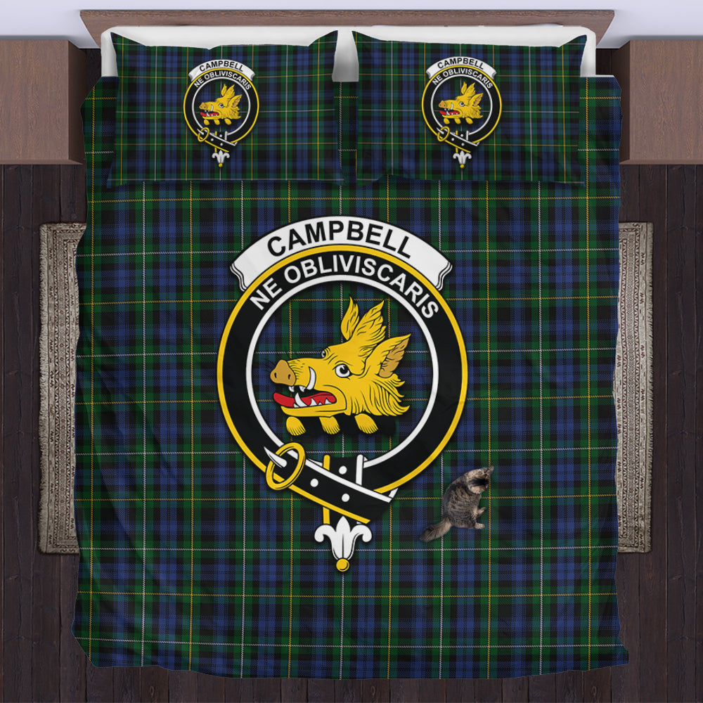 Campbell of Argyll #01 Tartan Bedding Set with Family Crest US Bedding Set - Tartan Vibes Clothing