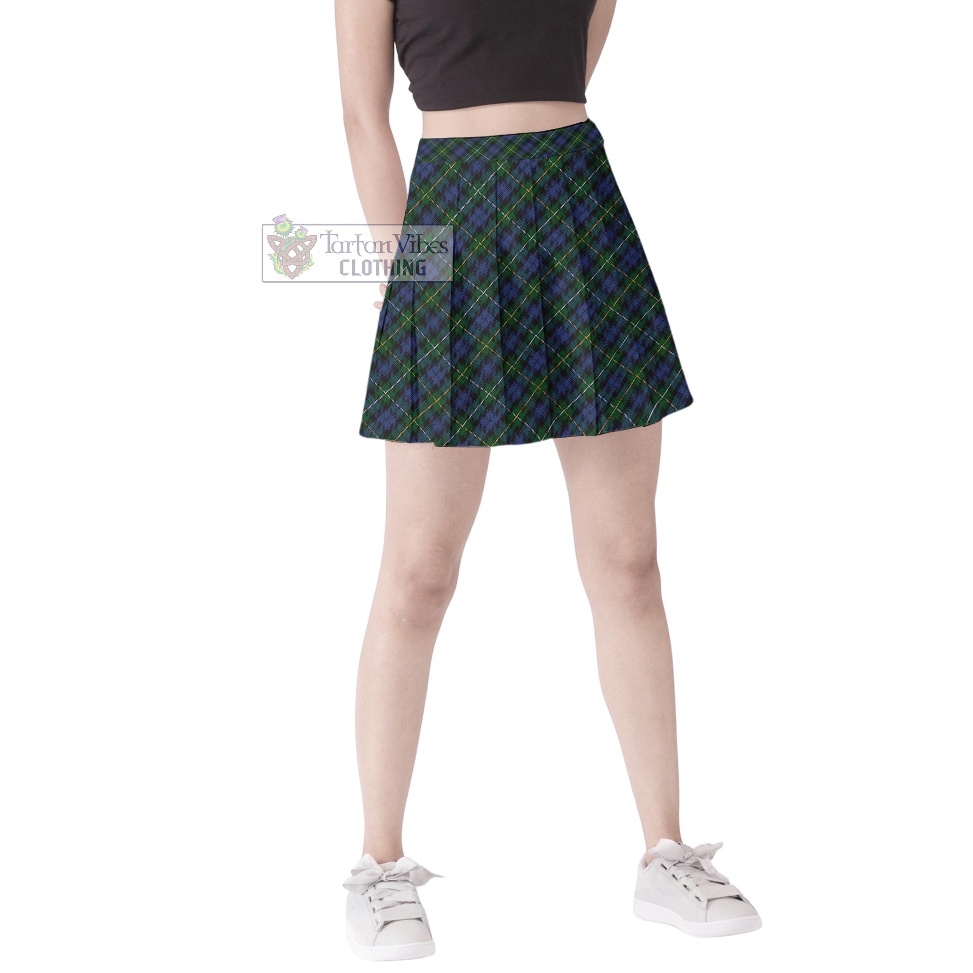 Tartan Vibes Clothing Campbell of Argyll #01 Tartan Women's Plated Mini Skirt