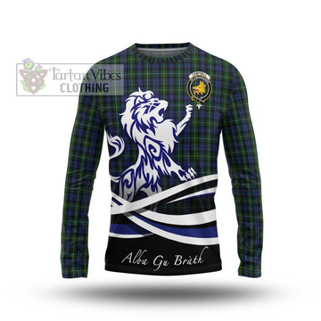 Campbell of Argyll 01 Tartan Long Sleeve T-Shirt with Alba Gu Brath Regal Lion Emblem