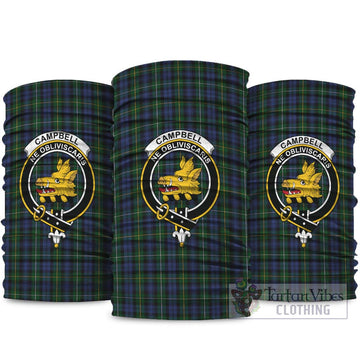 Campbell of Argyll #01 Tartan Neck Gaiters, Tartan Bandanas, Tartan Head Band with Family Crest