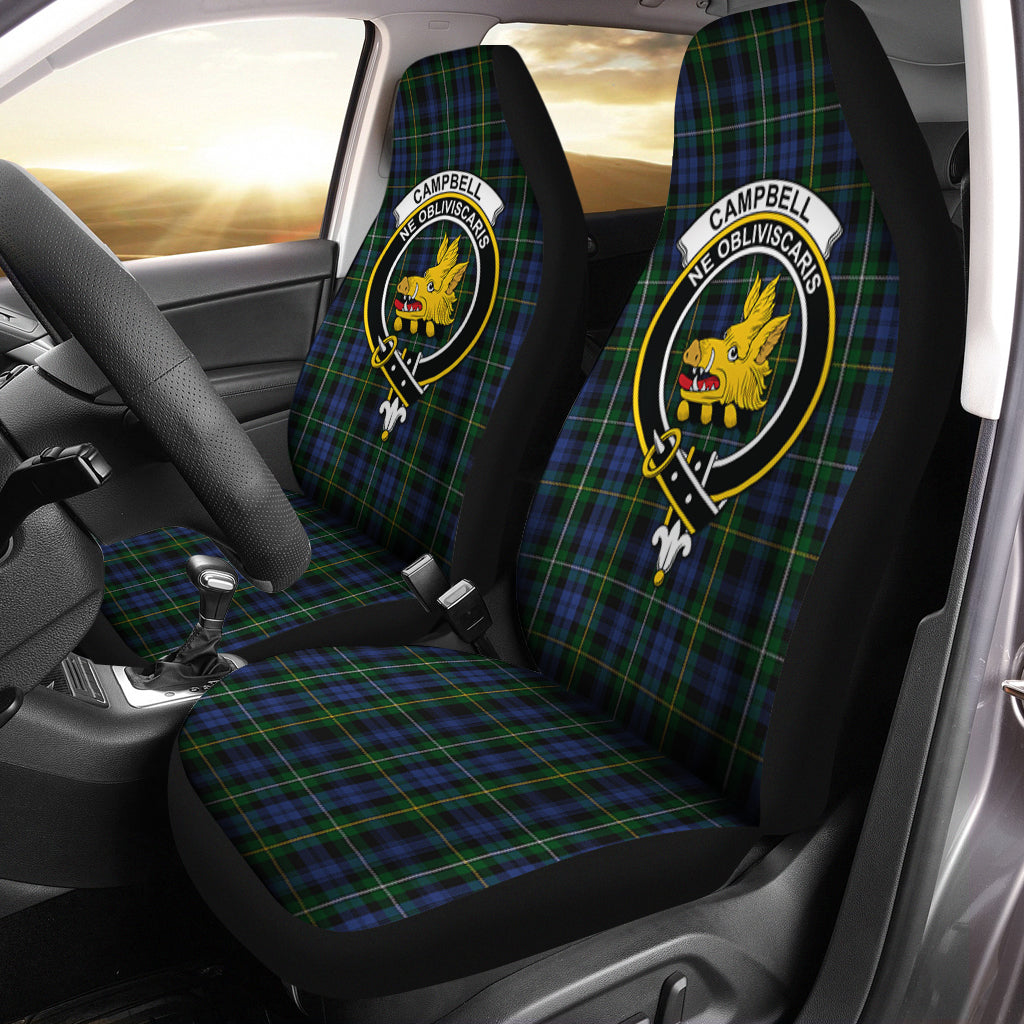 Campbell of Argyll #01 Tartan Car Seat Cover with Family Crest One Size - Tartanvibesclothing