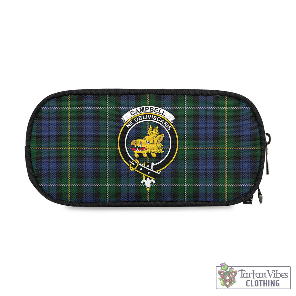 Tartan Vibes Clothing Campbell of Argyll #01 Tartan Pen and Pencil Case with Family Crest