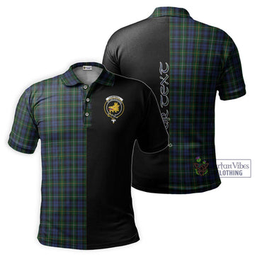 Campbell of Argyll 01 Tartan Polo Shirt with Family Crest and Half Of Me Style