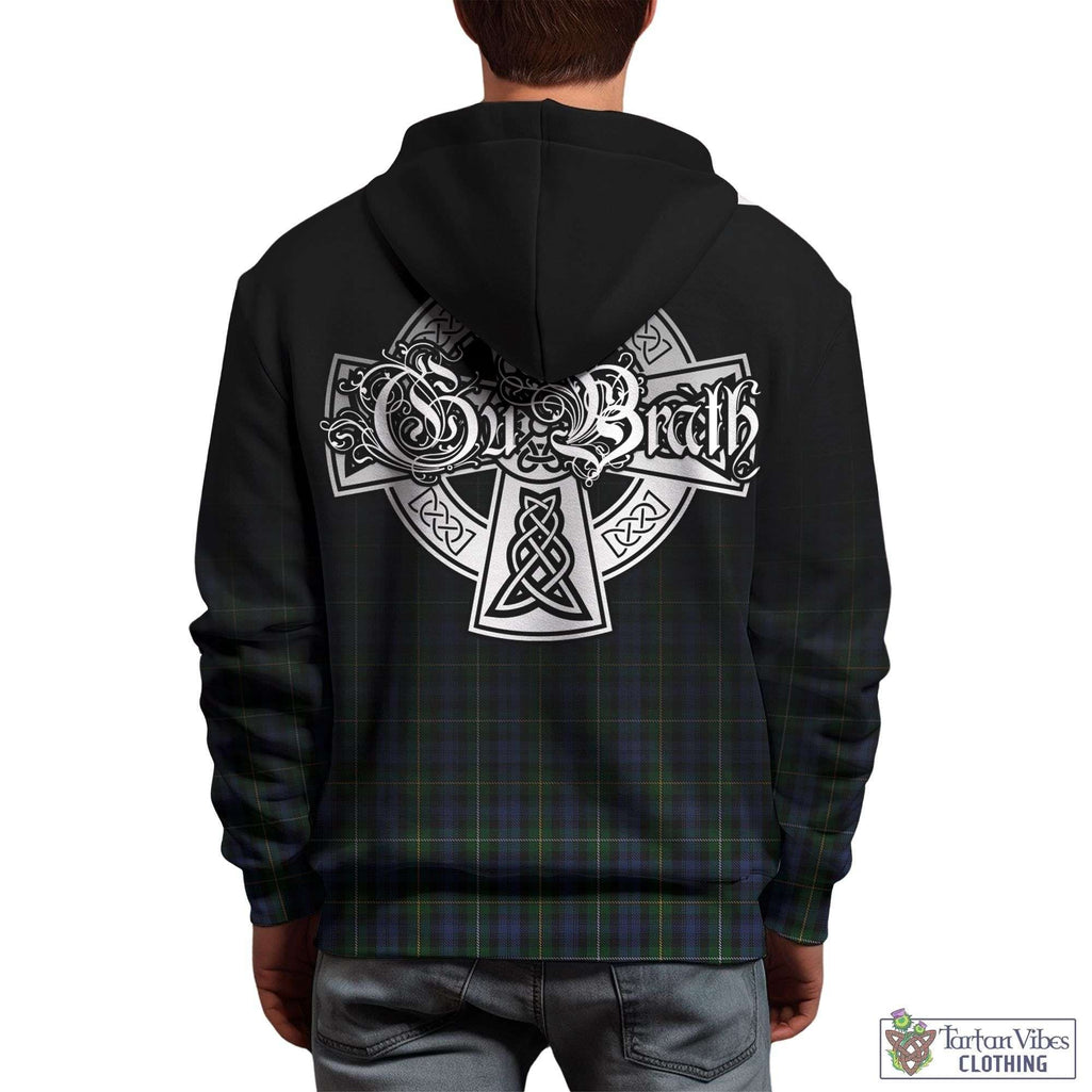 Tartan Vibes Clothing Campbell of Argyll #01 Tartan Hoodie Featuring Alba Gu Brath Family Crest Celtic Inspired